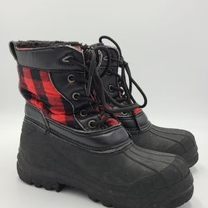 Lands' End Kids Black and Red Boots